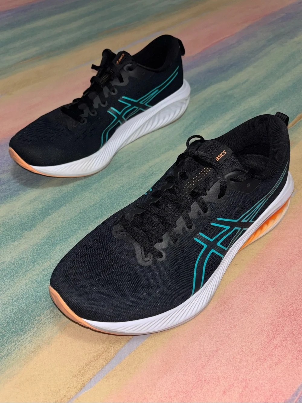Size 10 men’s  ASICS GEL-Excite 10 Sneakers black running shoes